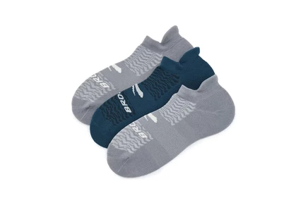 Brooks Run-In No Show 3-Pack indigo/asphalt/asphalt