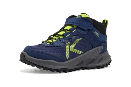 Детские ботинки KEEN Zionic Mid, сине-желтые