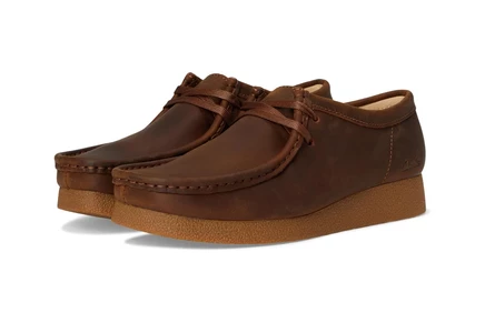 Женские туфли Clarks Wallabee Evo, восково-коричневые