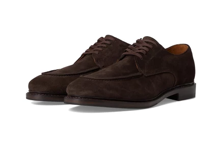 Мужские дерби Allen Edmonds Rivington, коричневые замшевые