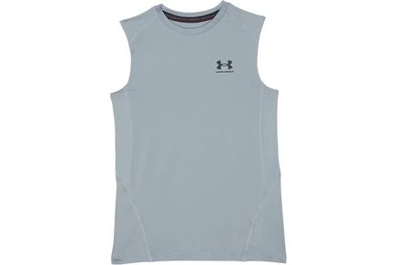 Детская майка Under Armour Kids HeatGear, стальной/черный