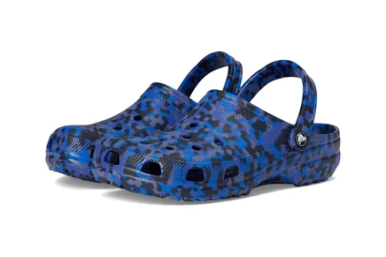Унисекс сабо Crocs Classic Marbled Tie-Dye, синие/мульти