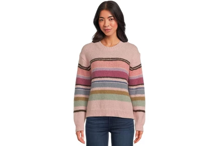 Свитер Michael Stars Aura Striped Crew Pullover