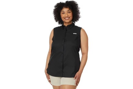 Женская футболка Columbia Plus Size Tamiami Sleeveless Shirt