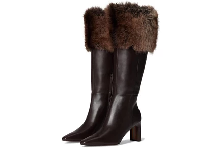 chocolate brown/brown multi wide calf