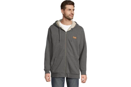 Толстовка L.L.Bean Katahdin Iron WorksA Hooded Sweatshirt Fleece-lined Tall