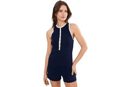 Топ 525 america Maren Contrast Henley Tank