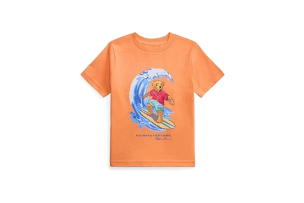 Детская футболка Polo Ralph Lauren Polo Bear, красная