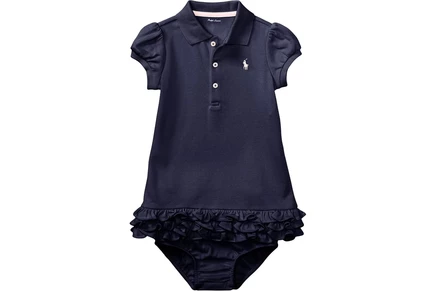 Платье Polo Ralph Lauren Kids Ruffled Polo Dress & Bloomer (Infant)