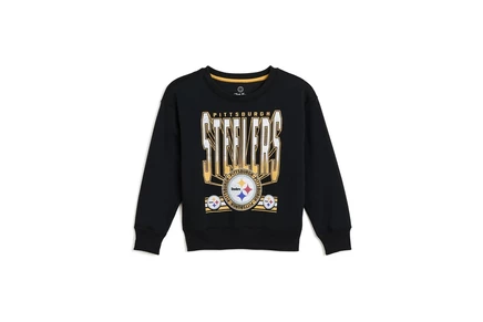 Детский свитшот Junk Food NFL Pittsburgh Steelers, черный