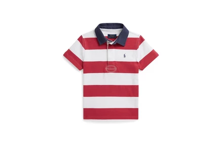 Детская рубашка-регби Polo Ralph Lauren, красно-белая