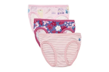 Трусы для девочек Kickee Pants Kids, 3 шт., разноцветные