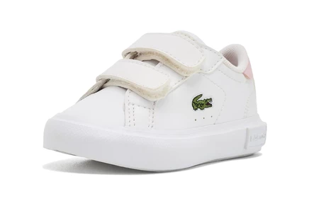Детские кроссовки Lacoste Kids Powercourt, бело-розовые