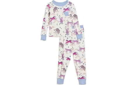 Детская бамбуковая пижама Hatley Kids с тиграми, синяя