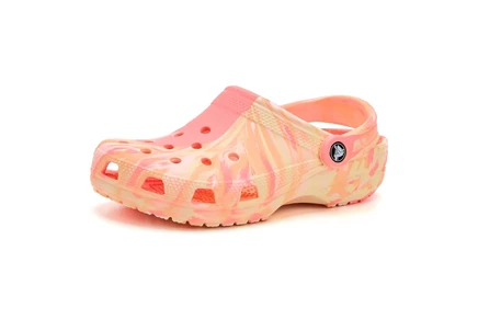 Детские сабо Crocs Kids Classic Marbled Tie-Dye, гуава/мульти