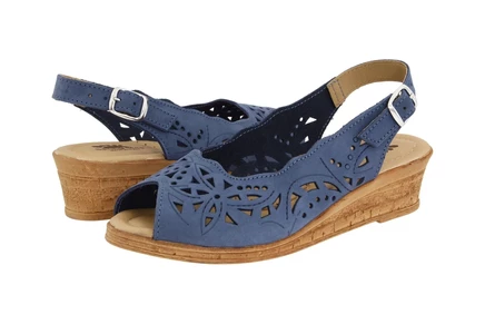 Spring Step Orella blue nubuck