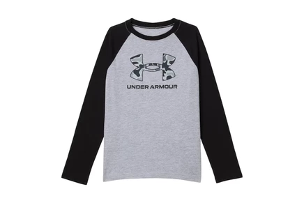 Детская футболка Under Armour Kids Frogskin Raglan, серая