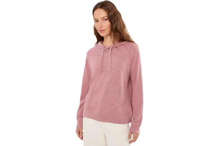 Женское худи Faherty Sunwashed Slub, розовое