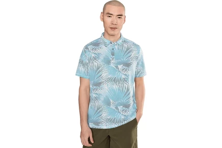 Tommy Bahama Costa Wave Fiore Fronds Polo saxony blue
