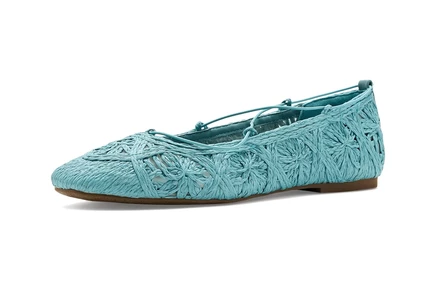 Женские балетки Lucky Brand Tennyr вязаные, бирюзовые