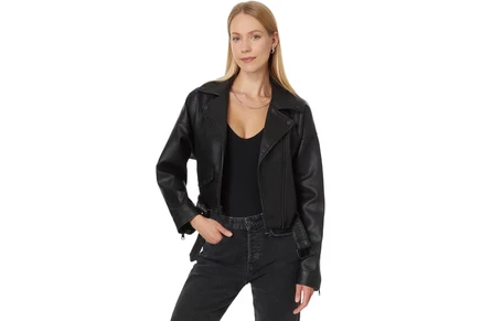 Куртка Levis Relaxed Crop Faux Leather Moto Jacket