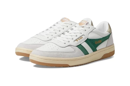 Женские кроссовки Gola Hawk white/dark green/gold