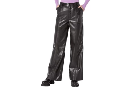Брюки 7 For All Mankind Faux Leather Easy Trousers