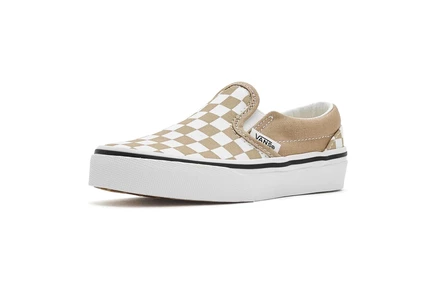 Детские слипоны Vans Classic Slip-On, клетка цвета ладана