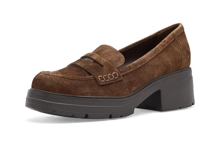 smoked maple brown suede