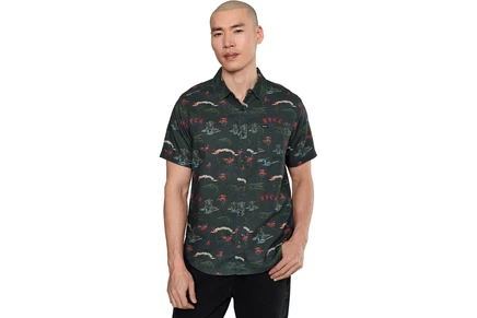 Мужская рубашка RVCA Reception Short Sleeve