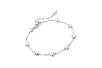 Браслет Kendra Scott Jane, серебро, белая эмаль