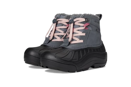 Ботинки Columbia Kids Youth Powderbug Alpine Waterproof (Toddler/Little Kid/Big Kid)