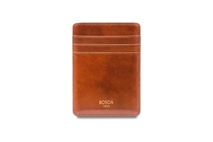 Унисекс кошелек Bosca Front-Pocket, янтарный