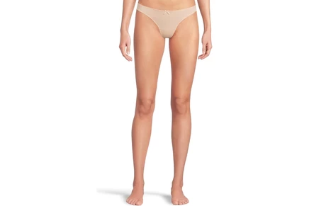 Eberjey Pima Stretch Cotton Thong buff