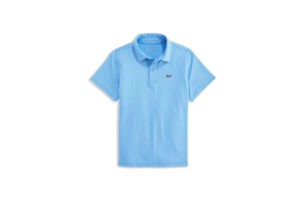 Детская поло Vineyard Vines Kids Anegada, синее в полоску