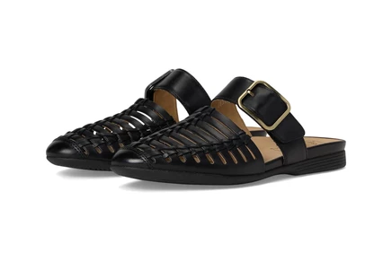 Женские шлепанцы Dansko Leilani, кожаные, черные