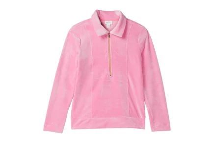 Женский свитшот Lilly Pulitzer Kids Mini Eleni Velour Pullover (Toddler/Little Kid/Big Kid)