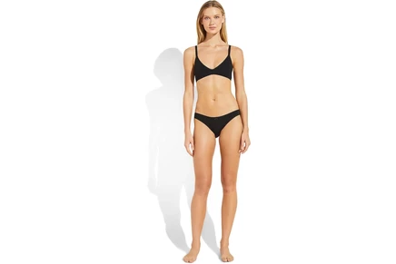 Eberjey Pima Stretch Cotton Bikini black