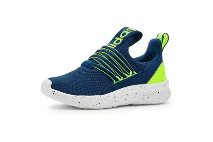 adidas Kids Lite Racer Adapt 7.0 Lifestyle (Little Kid/Big Kid) dark blue/lucid lemon/solar slime