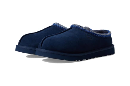 Мужские тапочки UGG Tasman II из овчины, темно-синие