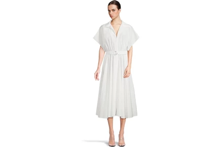 Платье Norma Kamali Super Oversized Sleeveless Boyfriend Neck Shirt Flared Dress To Mid-thigh