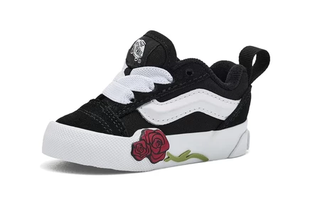 Детские кроссовки Vans Kids Knu Skool, черно-белые