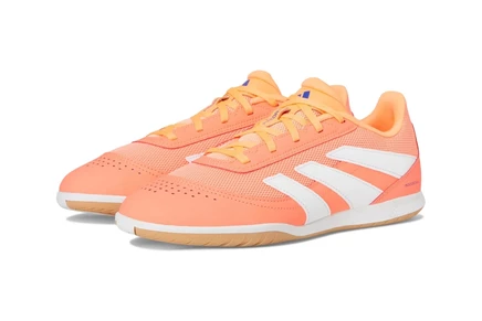 Унисекс футзальные бутсы Adidas Predator Club, бело-коралловые