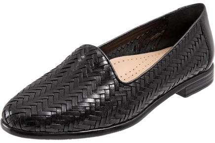 Женские балетки Trotters Liz III плетеные, черные