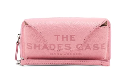 Футляр для очков Marc Jacobs Leather Shades Case, розовый