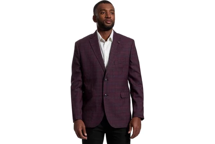 Пиджак Johnston & Murphy Windowpane Plaid Dress Blazer