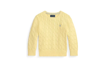 Свитер Polo Ralph Lauren Kids Cable-Knit Cotton Sweater (Toddler/Little Kid)