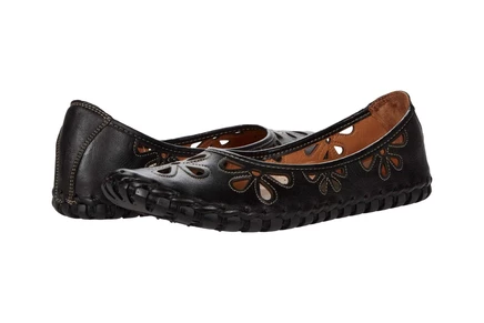 Spring Step Rayely black leather