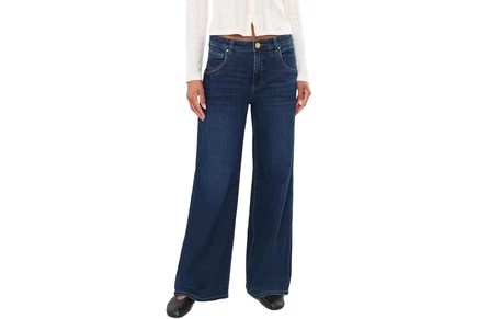 Джинсы KUT from the Kloth Maya High-Rise Fab Ab Wide Legs Regular Hem