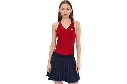 Женская майка adidas heritage tennis tank, красная